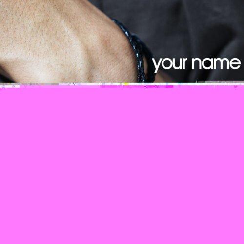 Custom Engraved Name Bead Bracelet for Men
