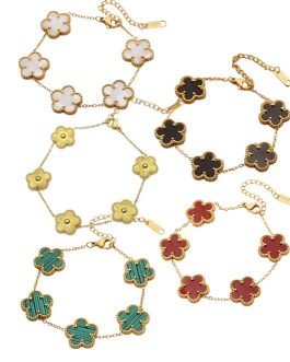 Blossom Charm Link Bracelet