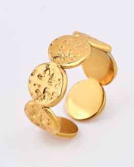 Chic Adjustable Textured Ring