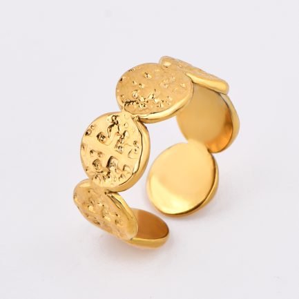 Chic Adjustable Textured Ring