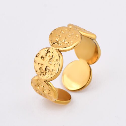 Chic Adjustable Textured Ring