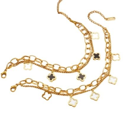 Clover Cascade Charm Bracelet