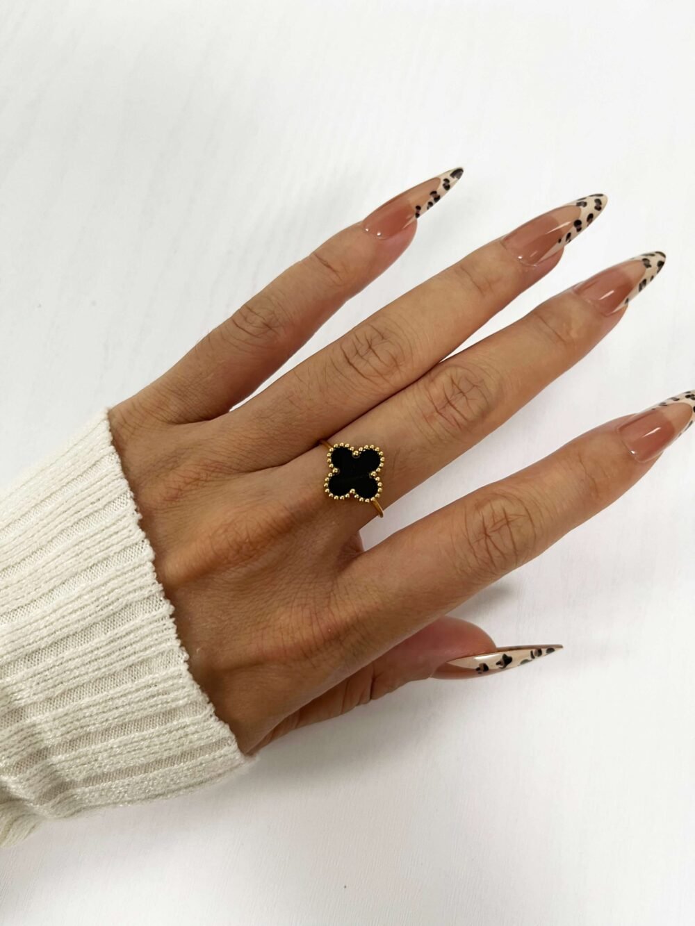 Clover Charm Ring - Image 8