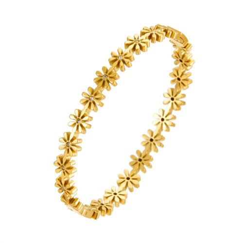 Daisy-Inspired Bangle