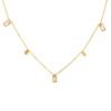 Elegant Geometric Crystal 18K Gold-Plated Titanium Necklace & Bracelet Set