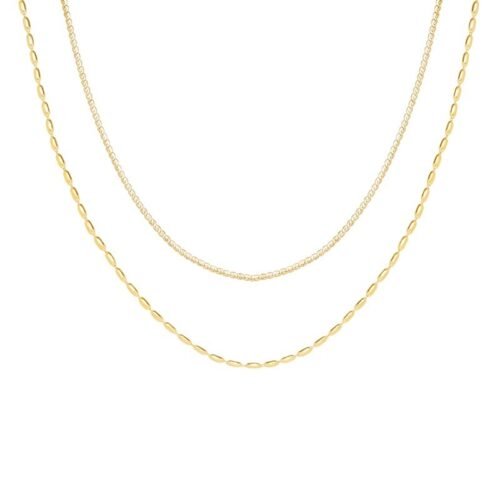 Elegant Layered Gold Necklace