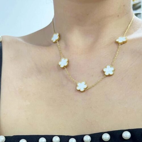 Floral Harmony Station Necklace