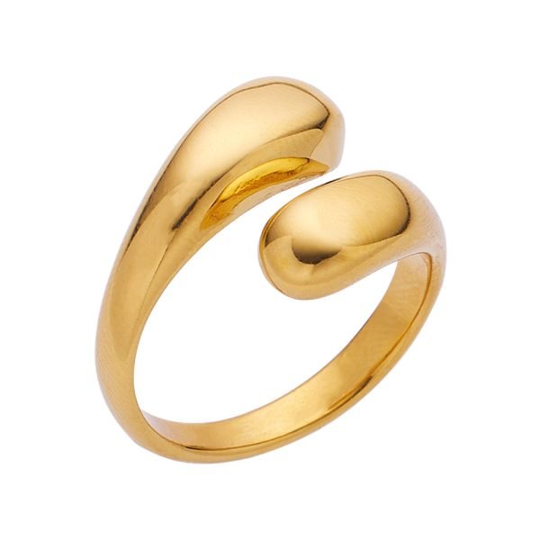 Gilded Embrace Open Ring