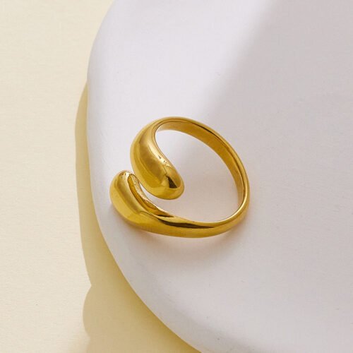 Gilded Embrace Open Ring