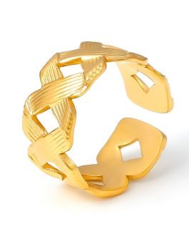 Gilded Ribbon Ring