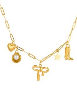 Golden Shores Charm Necklace