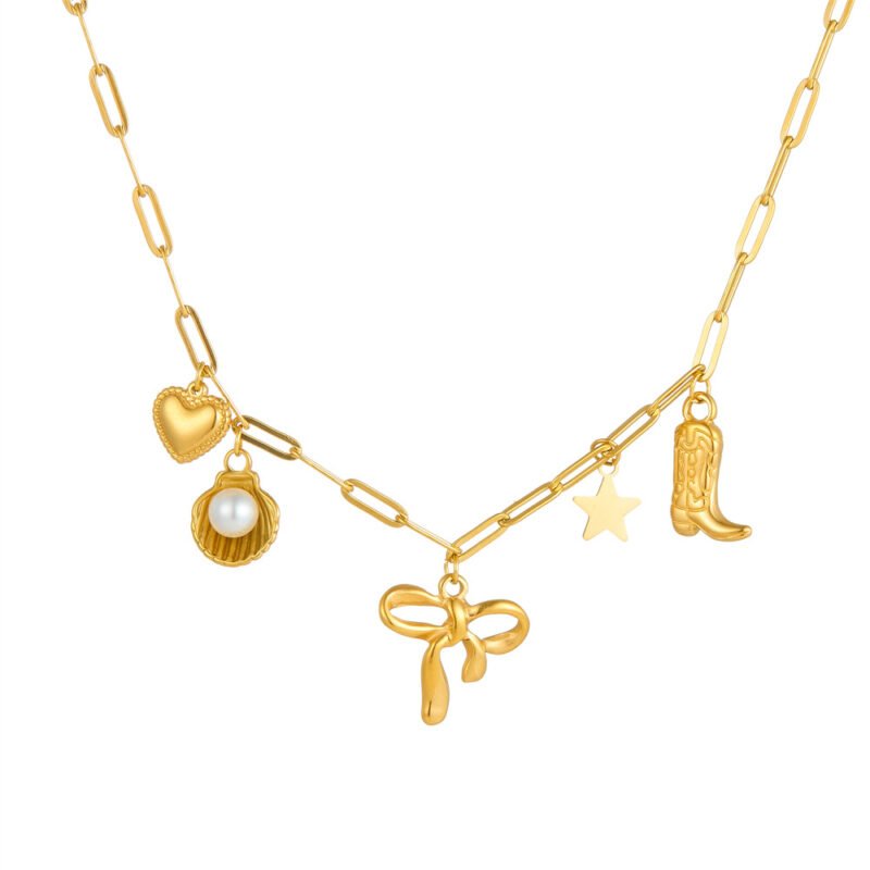 Golden Shores Charm Necklace