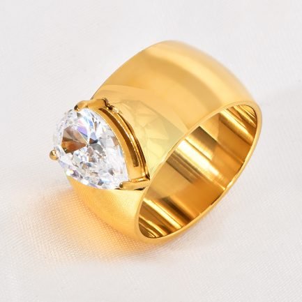 Heart-Shaped Cubic Zirconia Ring - Image 4