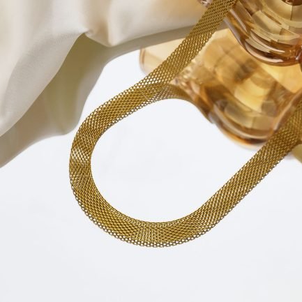 ⁦Luxe Mesh Choker Necklace⁩ - الصورة ⁦3⁩