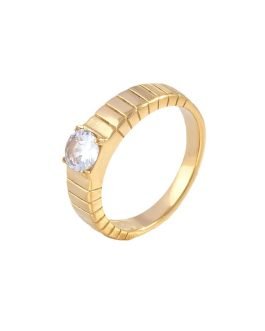 Radiant Zircon Ring