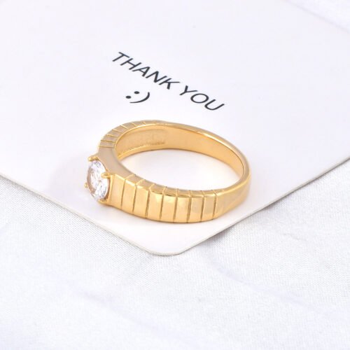 Radiant Zircon Ring