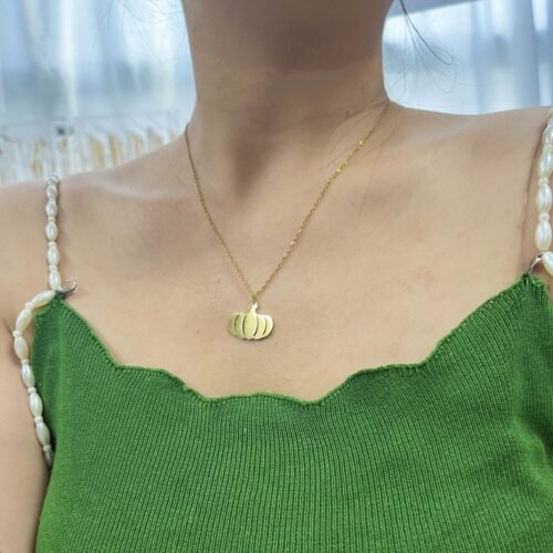 Autumn Harvest Pumpkin Pendant Necklace