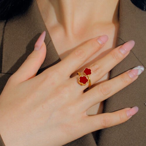 Blooming Duo Open Ring