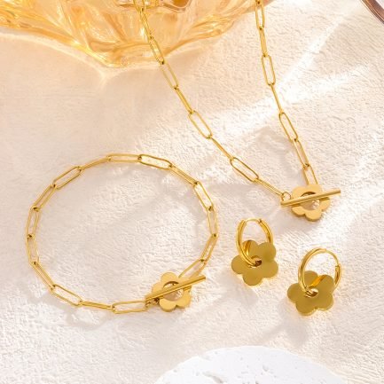 Blossom Chain Jewelry Set - 이미지 2