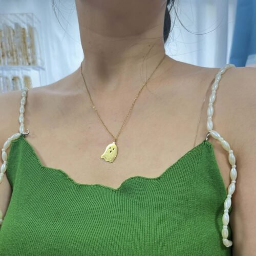 Boo-tiful Ghost Pendant Necklace