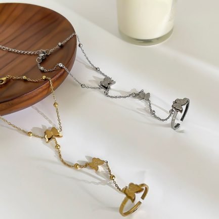 Butterfly Embrace Hand Chain - Image 3