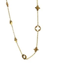 Celestial Clover Charm Necklace