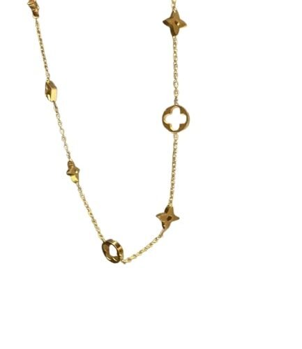 Celestial Clover Charm Necklace