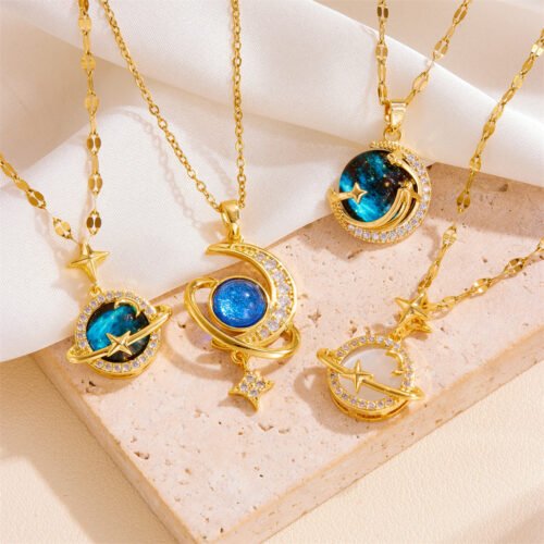 Celestial Dreams Galaxy Pendant Collection