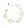 Chic Clover Charm Bracelet