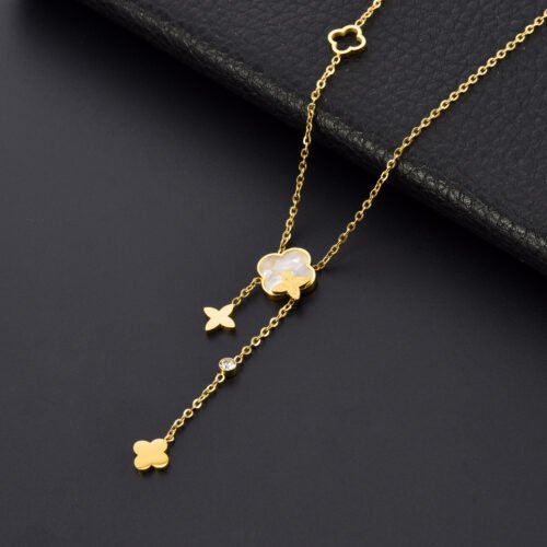 Clover Cascade Y-Necklace