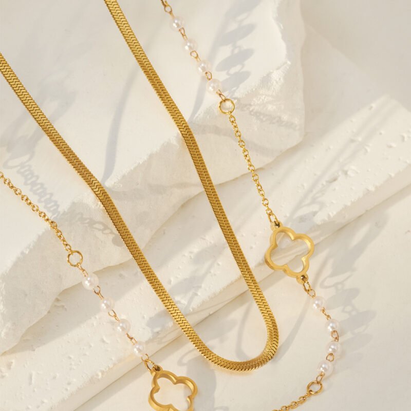 Clover Meadow Pearl Necklace