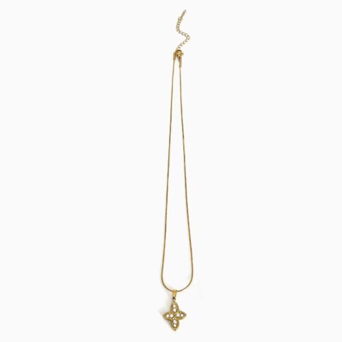 Clover Rhinestone Necklace