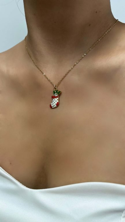 Cozy Christmas Stocking Necklace - Image 2