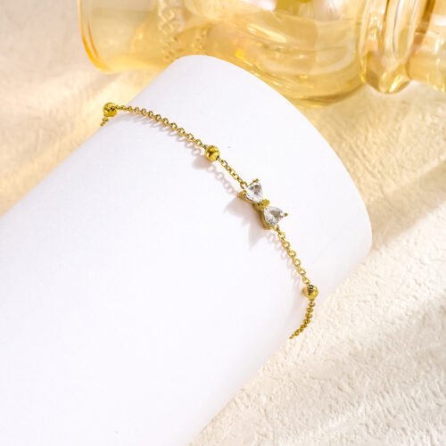 Dainty Bow Chain Bracelet