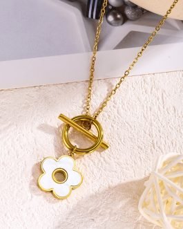 Daisy Toggle Charm Necklace