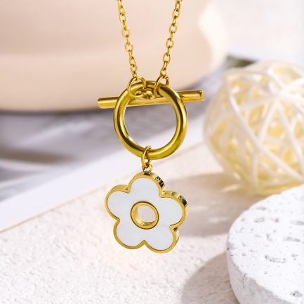 Daisy Toggle Charm Necklace – Bild 3
