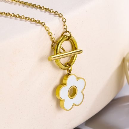 Daisy Toggle Charm Necklace – Bild 4