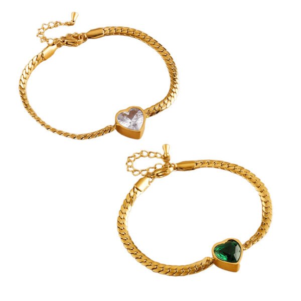 Dazzling Heart Bracelet