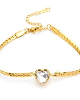 Dazzling Heart Bracelet