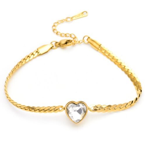 Dazzling Heart Bracelet