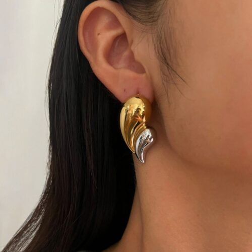 Elegant Wave Drop Earrings