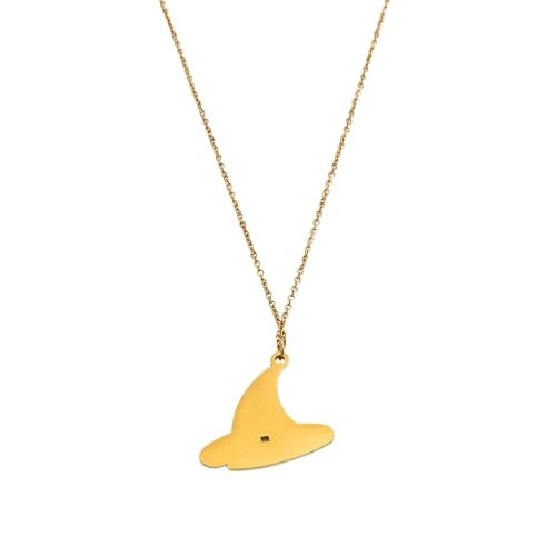 Enchanted Witch's Hat Pendant Necklace
