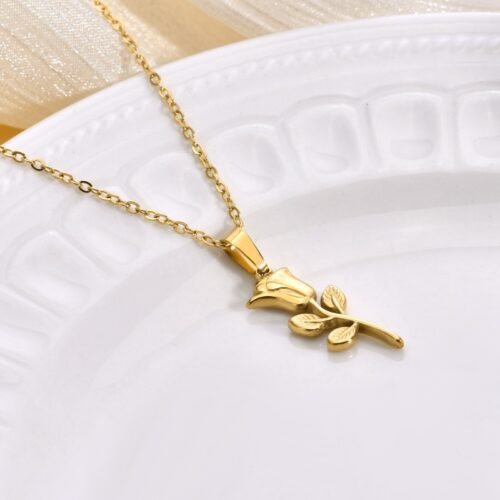 Eternal Rose Pendant Necklace