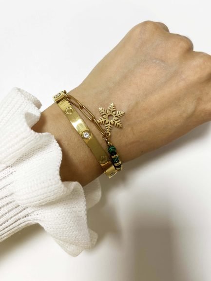 Evergreen Frost Snowflake Charm Bracelet - Image 2