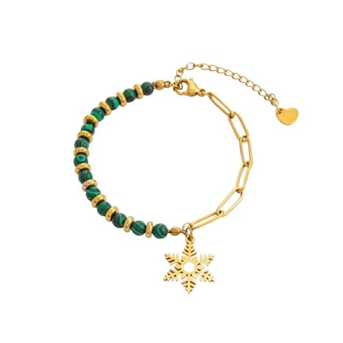 Evergreen Frost Snowflake Charm Bracelet