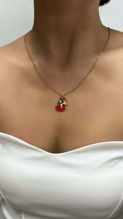 Festive Stocking Pendant Necklace - Imagen 2