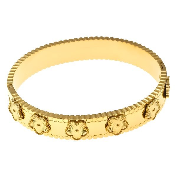 Floral Elegance Cuff Bracelet