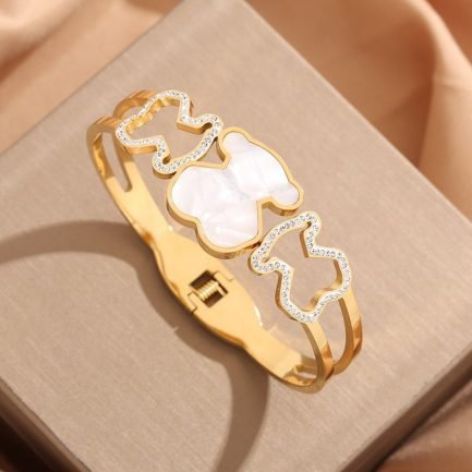 Glam Teddy Crystal Bangle - Image 2