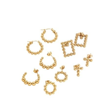 Golden Orbs Versatile Earring Collection