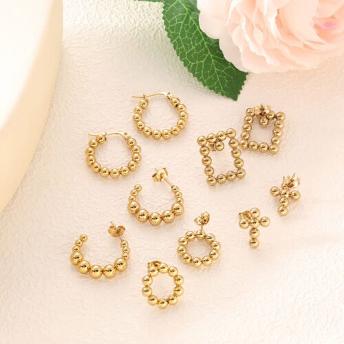 Golden Orbs Versatile Earring Collection